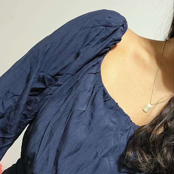 IN THE COSMOS NAVY BLUE TIE BACK ROMPER - Picture 16 of 16